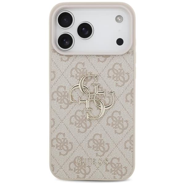 Guess Telefontaske til iPhone 17 Pro Max 4G Stort Logo - Lyserød Rosa