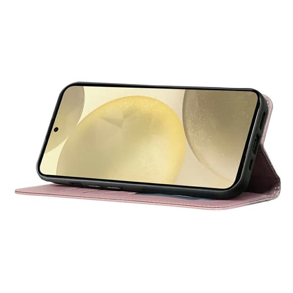 Plånboksfodral för Samsung Galaxy S26 Plus Konstläder - Roséguld