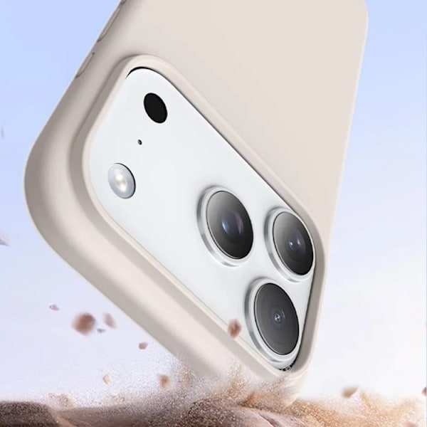 Mobilskal till iPhone 17 Pro Max MagSafe Ultra Thin Silicone - Antique Vit Vit