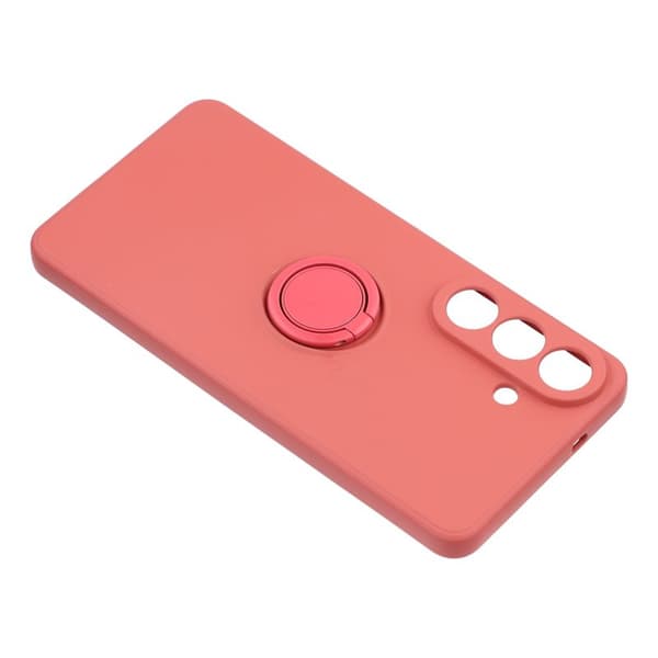 Mobilskal för Samsung Galaxy S26 Plus Silikon med Ring Kickstand - Röd