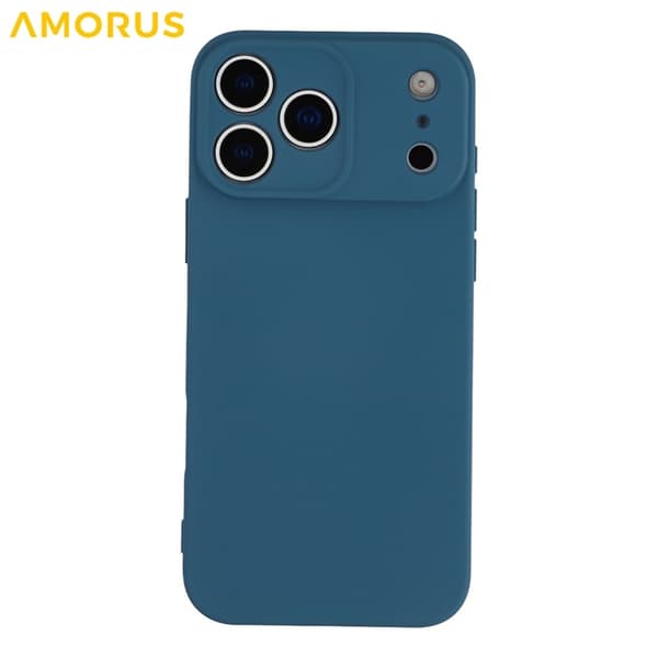 AMORUS Mobilskal till iPhone 17 Pro Precise Cutouts TPU Fiber - Blå Blå
