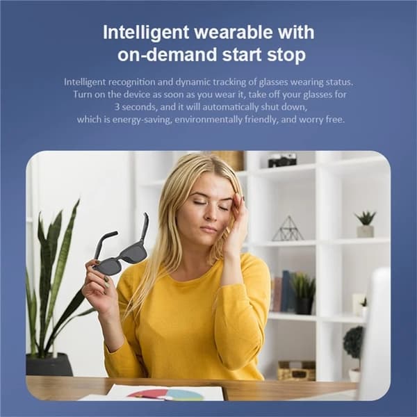 Smart Glasögon Bluetooth med Mic/Högtalare G06-L - Svart