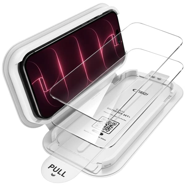 [2-Pack] Tech-Protect Härdat Glas Skärmskydd för iPhone 18 Pro/17 Pro - Clear