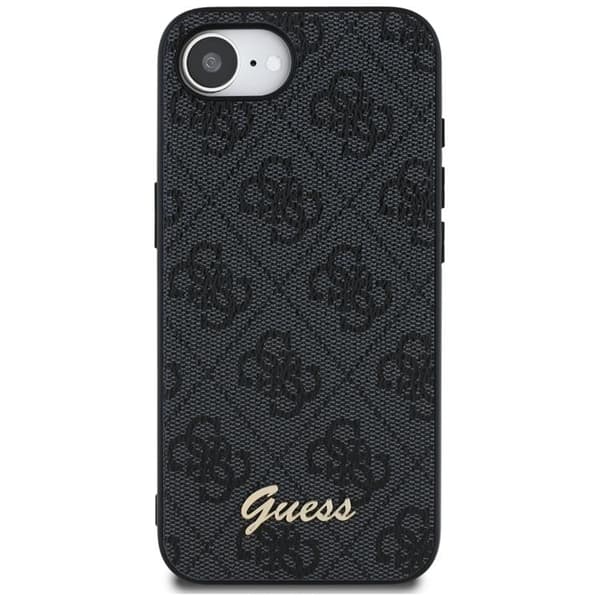 Guess Mobilskal till iPhone 16e MagSafe 4G Script Logo - Svart Svart
