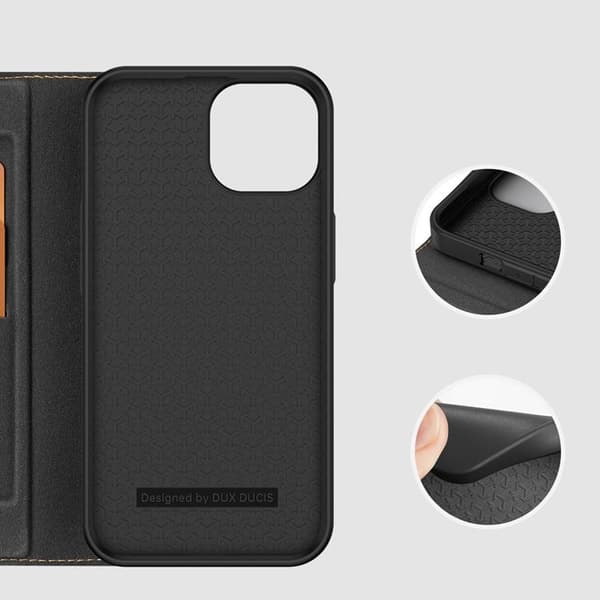 Dux Ducis iPhone 14 Plus Plånboksfodral Skin X2 - Svart Svart