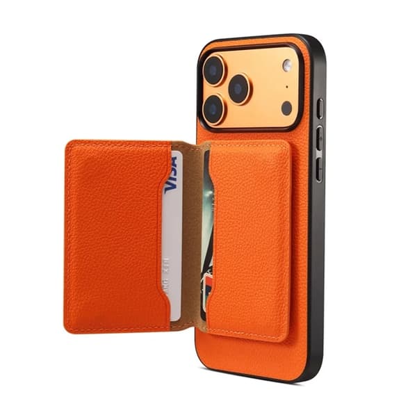 DENIOR Mobilskal till iPhone 17 Pro Max korthållare Magsafe D30 - Orange Orange