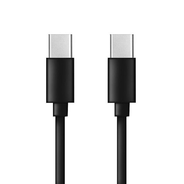 USB-C til USB-C Kabel PD 60W 1m - Sort Svart