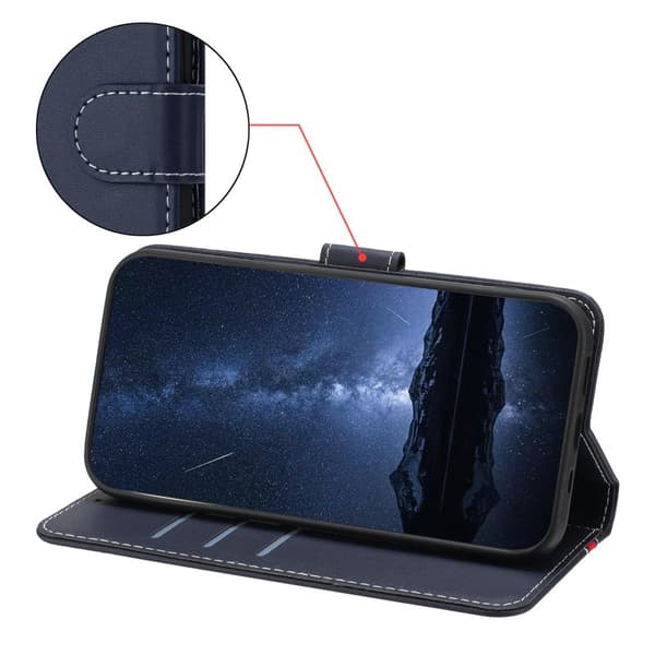 Plånboksfodral för Samsung Galaxy S26 Magnetiskt Konstläder - Blå