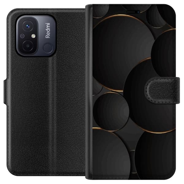 Plånboksfodral till Xiaomi Redmi 12C med Lyxig Cirklar