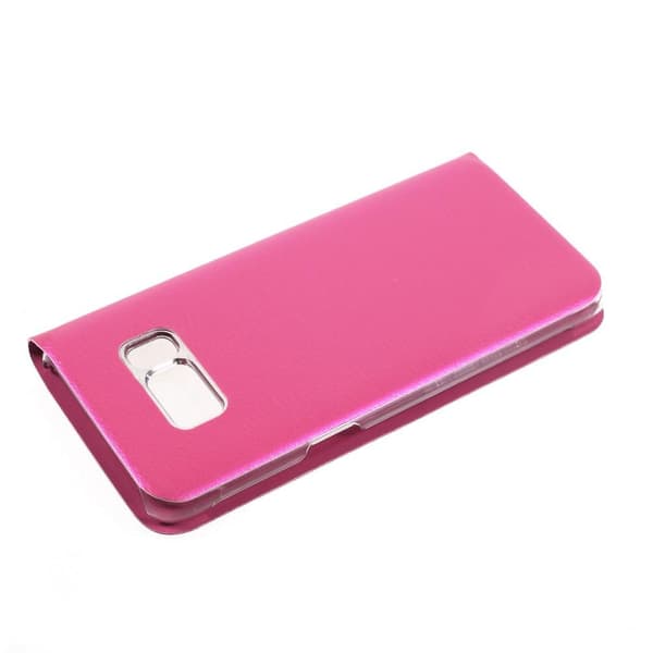 Flip View mobilcover til Samsung Galaxy S8 Plus - Magenta Rosa
