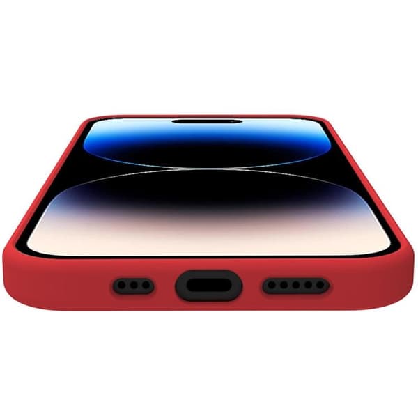 Celly Telefontaske til iPhone 15 Pro Cromo Blød Gummi - Rød Röd