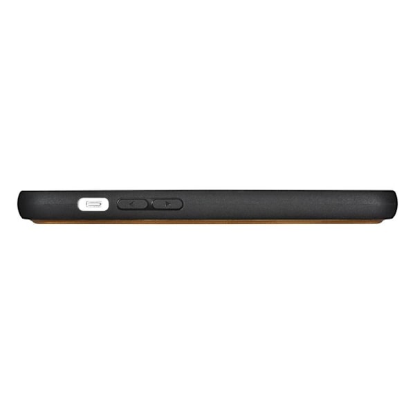 iCarer iPhone 14 Plånboksfodral 2in1 Äkta Läder Anti-RFID - Brun