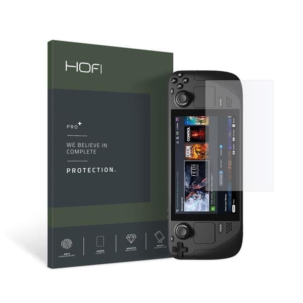 Hofi Steam Deck Härdat Glas Skärmskydd Pro Plus - Clear Transparent