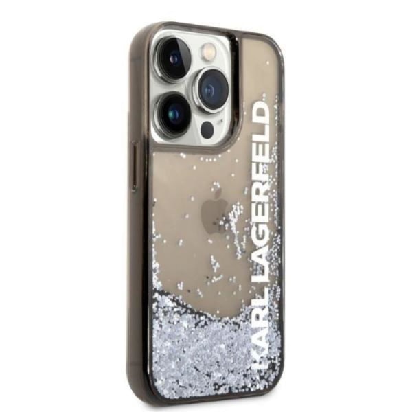 Karl Lagerfeld iPhone 14 Pro Mobilskal Magsafe Liquid Glitter
