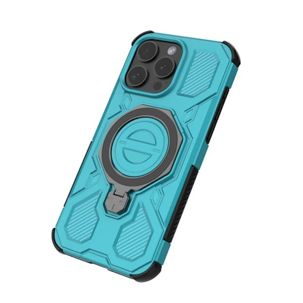 Mobilskal till iPhone 15 Pro Max Plast Shockproof - Blå Blå