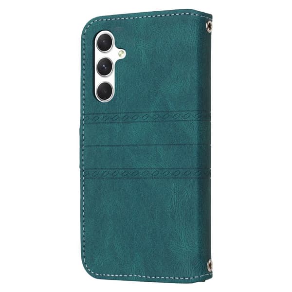 Plånboksfodral för Samsung Galaxy S26 Plus Konstläder - Svartgrön