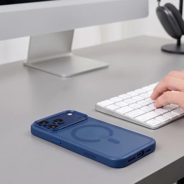 Tech-Protect Mobilskal För iPhone 18 Pro Magsafe Magmat - Matte Mörkblå