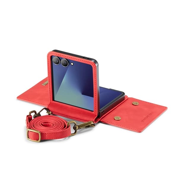 DG.MING Mobilskal till Galaxy Z Flip 7 Detachable M2 Röd