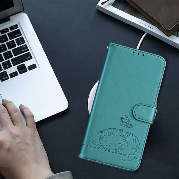 Plånboksfodral för Samsung Galaxy S26 RFID Blocking Ställ - Mörkgrön