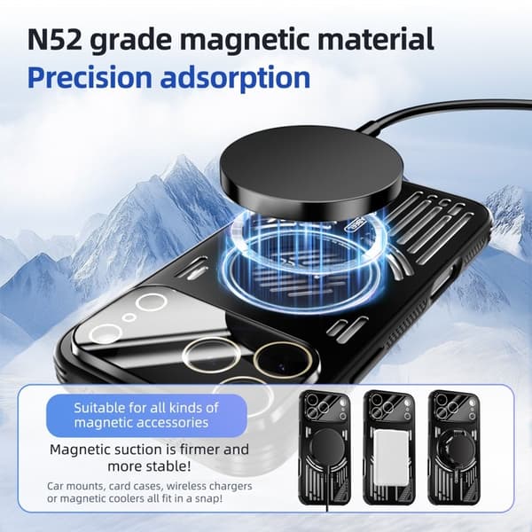 ABEEL Mobilskal till iPhone 17 Pro Aluminium + PC + TPU - Ljusgrön