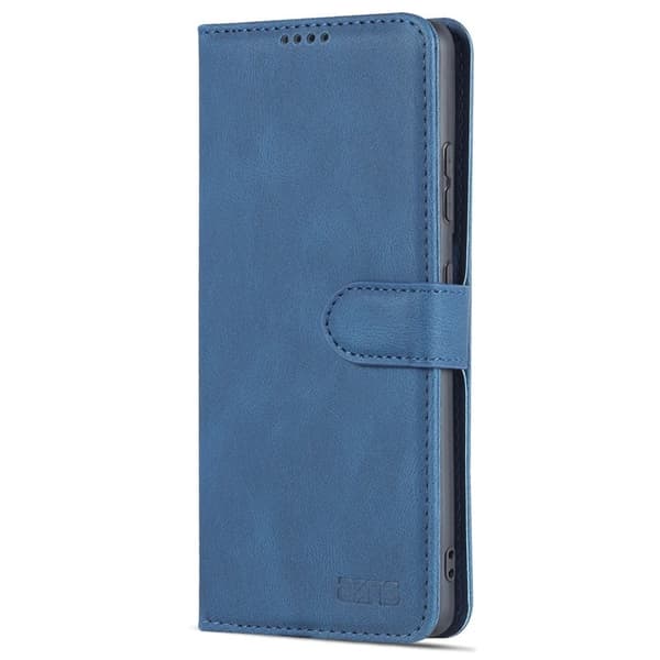 AZNS Samsung Galaxy S21 Ultra Plånboksfodral Konstläder - Blå