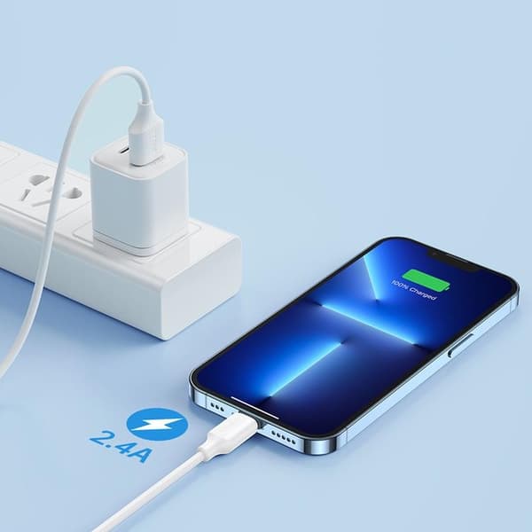 Joyroom USB-A till Lightning kabel 1m - Vit Vit