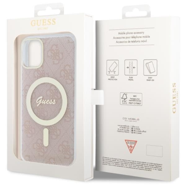Guess iPhone 11 Mobilskal MagSafe 4G - Pinkki Rosa