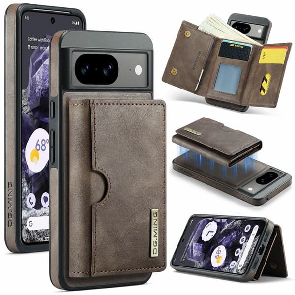 DG.MING M6 Series Mobilskal till Google Pixel 8 Magnetiskt Brun