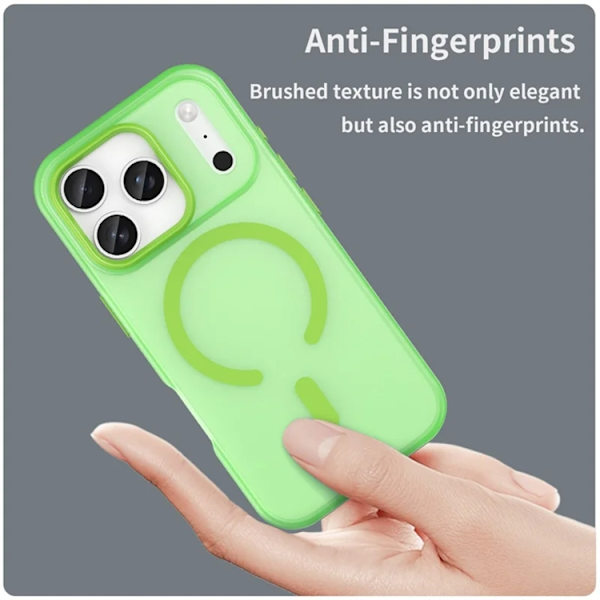 Mobilskal till iPhone 17 Pro Max MagSafe Matte Translucent - Grön Grön