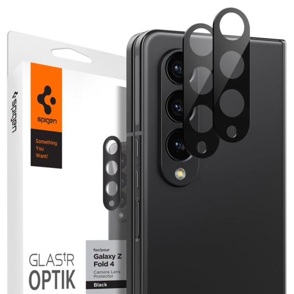 Spigen Galaxy Z Fold 4 linssinsuojus OPTIK.TR 2-Pack - musta