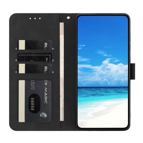 Plånboksfodral för Samsung Galaxy S26 Plus Konstläder Ställ - Svart