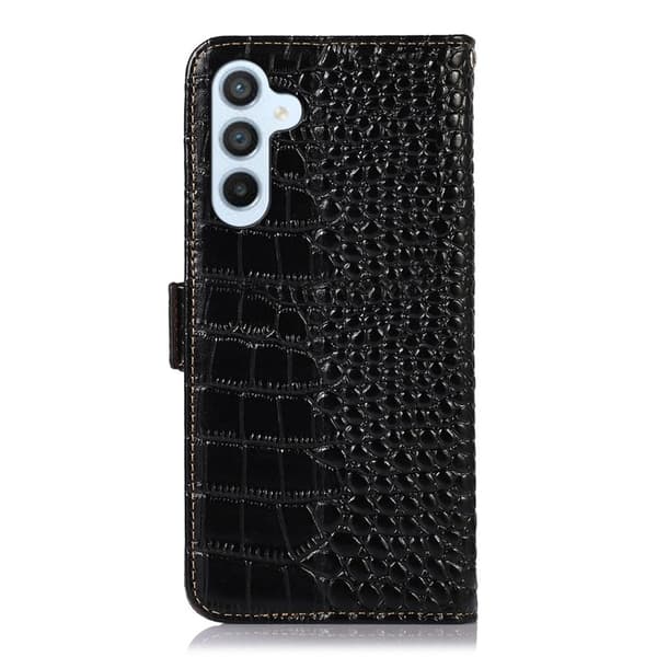 Samsung Galaxy S26 / S26 Pro Plånboksfodral RFID Skydd Äkta Läder - Svart