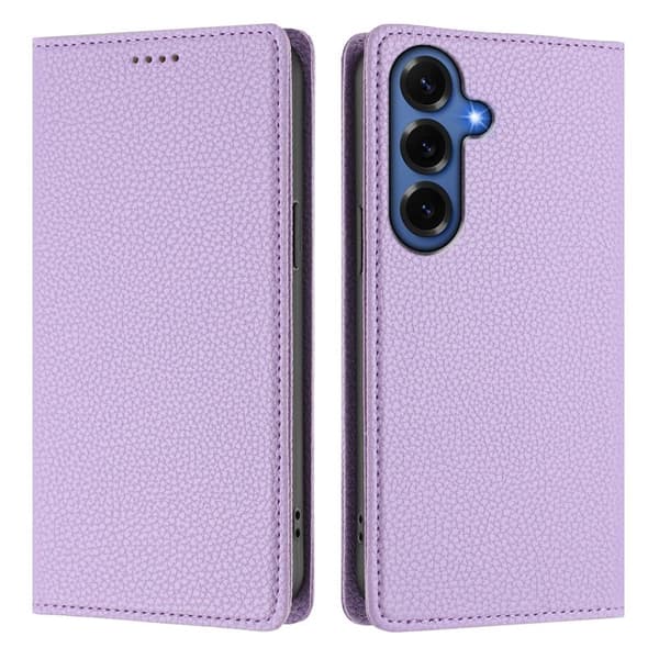 Plånboksfodral för Samsung Galaxy S26 Plus RFID Blocking Konstläder - Ljuslila