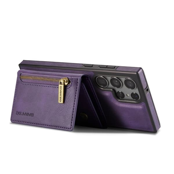 DG.MING M5 Series Samsung Galaxy S24 Plånboksfodral Konstläder Lila