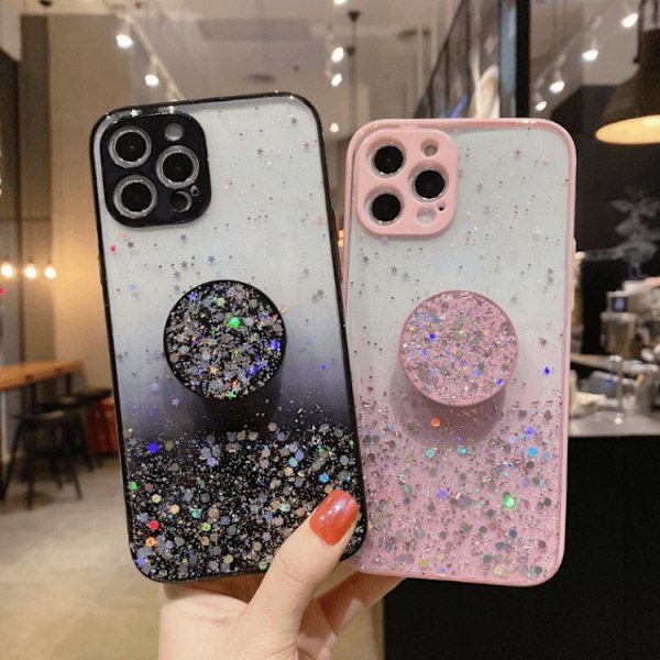 Round Pop Grip Skal iPhone 13 Pro - Rosa Rosa