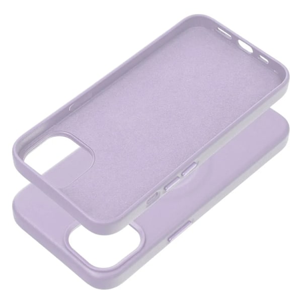 iPhone 15 Plus Mobilskal Magsafe Läder Roar - Lila