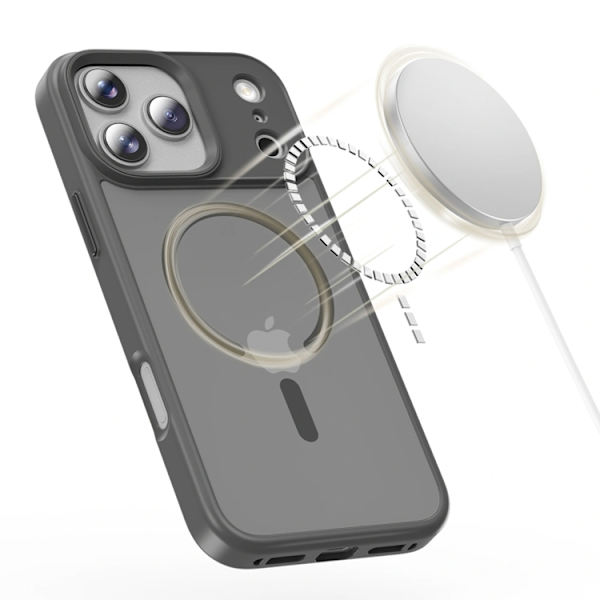 Tech-Protect telefontaske til iPhone 17 Pro Magsafe Matte - Crayon Grey Grå