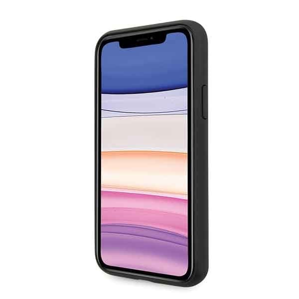 Guess iPhone 11/Xr MagSafe 4G Stripe Collection Telefontaske - Grå