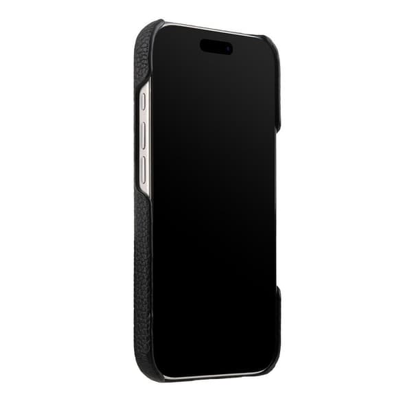 MELKCO Mobilskal till iPhone 17 Pro Max Äkta Läder PC Svart