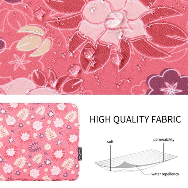CANVASARTISAN Datorfodral 12'' Printing Leaf Flower H24-01 - Rosa Rosa
