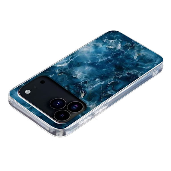 Mobilskal till iPhone 17 Pro Max Marble Pattern Printing Soft - Grå Grå