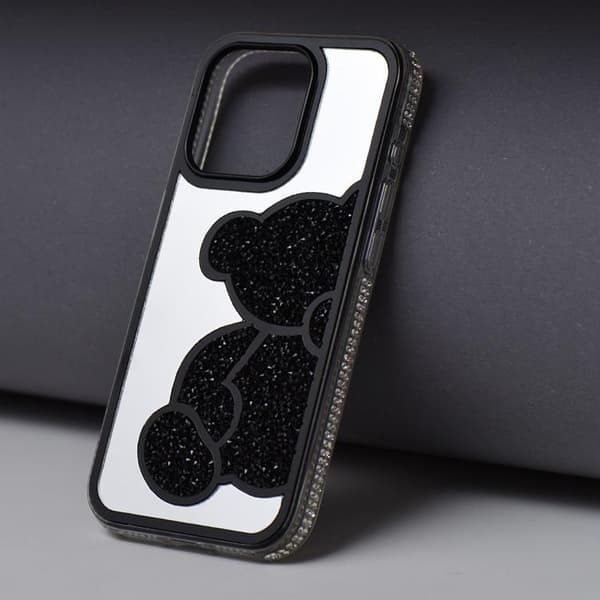 Mobilskal till iPhone 16e Teddy Bear - Svart Svart