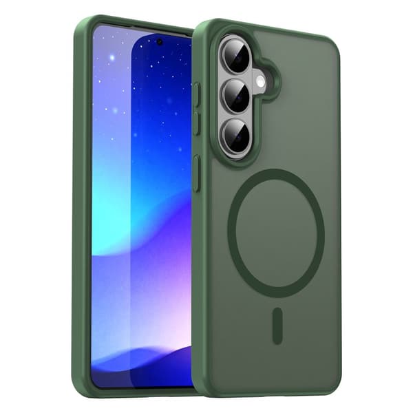 Mobilskal för Samsung Galaxy S26 Plus Magnetiskt TPU + PC - Olivgrön