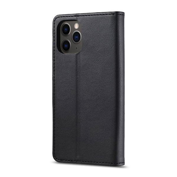 LC.IMEEKE Läder Plånboksfodral iPhone 12 Pro Max - Svart Svart