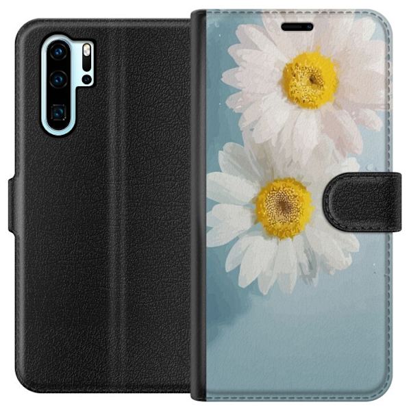 Plånboksfodral till Huawei P30 Pro med Sommarblommor