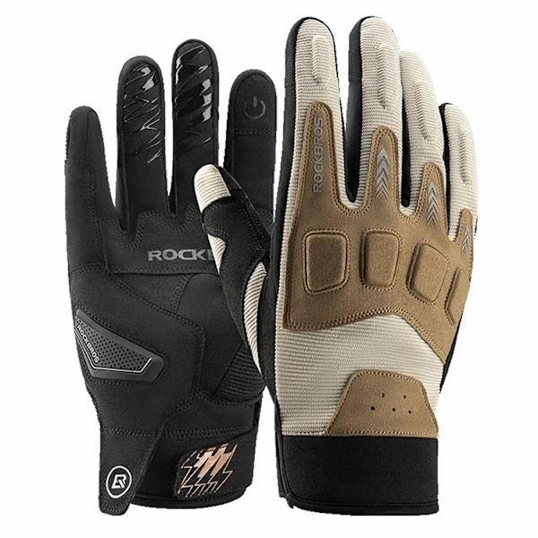 ROCKBROS Touchvantar Handskar Helfinger MT016 - Vit + Brun Vit