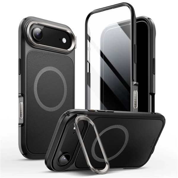 Supcase Telefontaske til iPhone Air Magsafe Ares Flip - Sort Svart