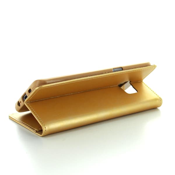 CoveredGear Discover tegnebog til Samsung Galaxy S6 Edge+ (Guld) Guld