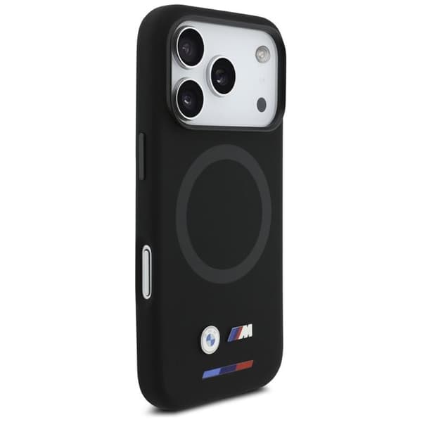 BMW Telefontaske til iPhone 17 Pro MagSafe M Silikone Logo - Sort Svart