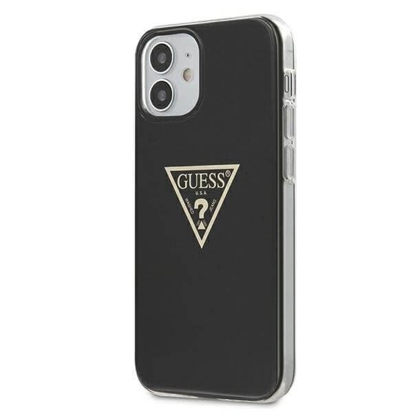 Guess Skal iPhone 12 mini Metallic Collection - Sort Black